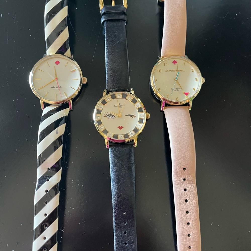 Three Kate Spade watches